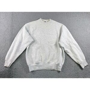 Vintage 90s Pro Spirit Sweatshirt Men L Gray Blank Crewneck Thrashed Grunge